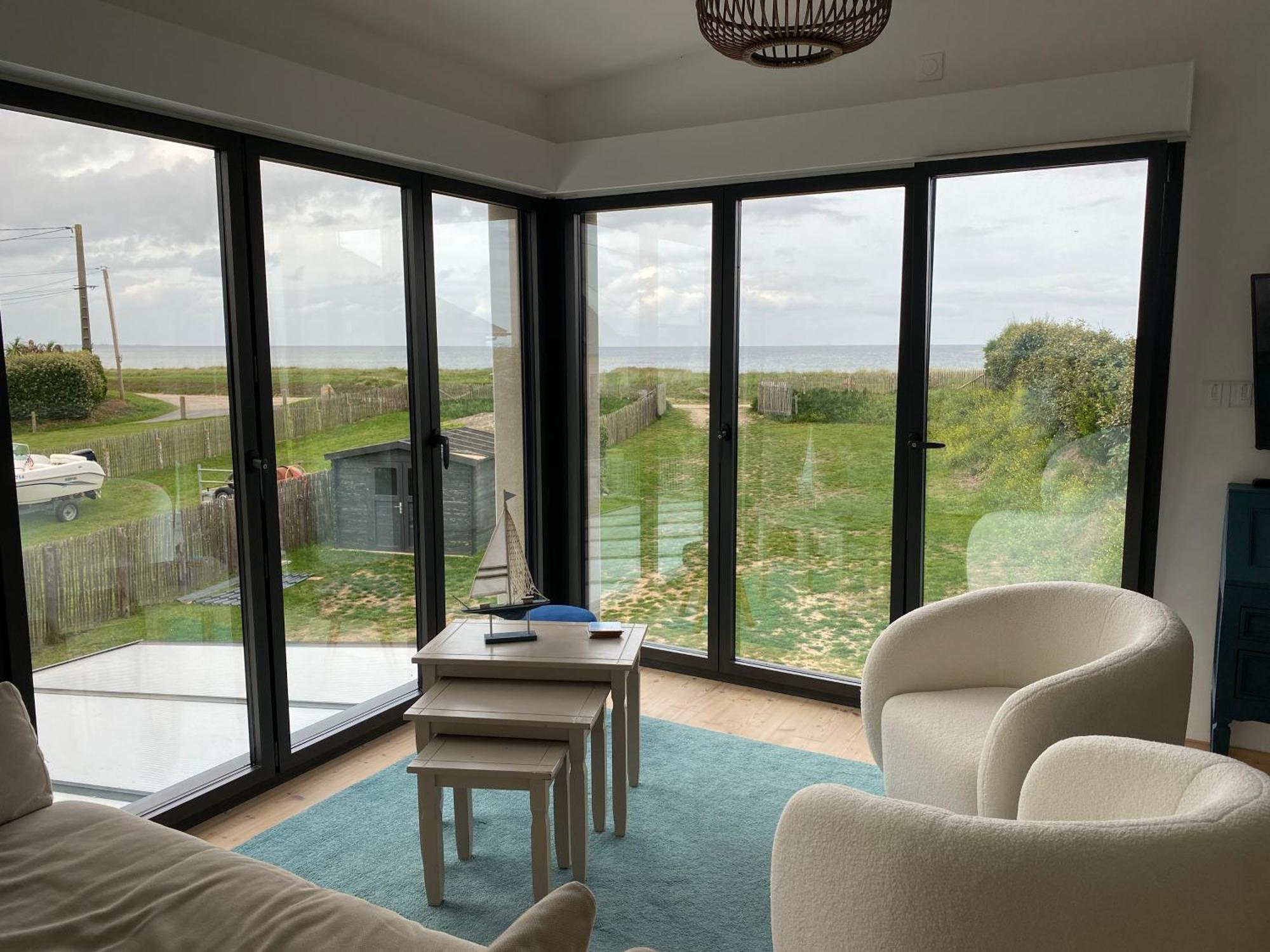 Вилла Face Aux Isles Saint-Marcouf Экстерьер фото